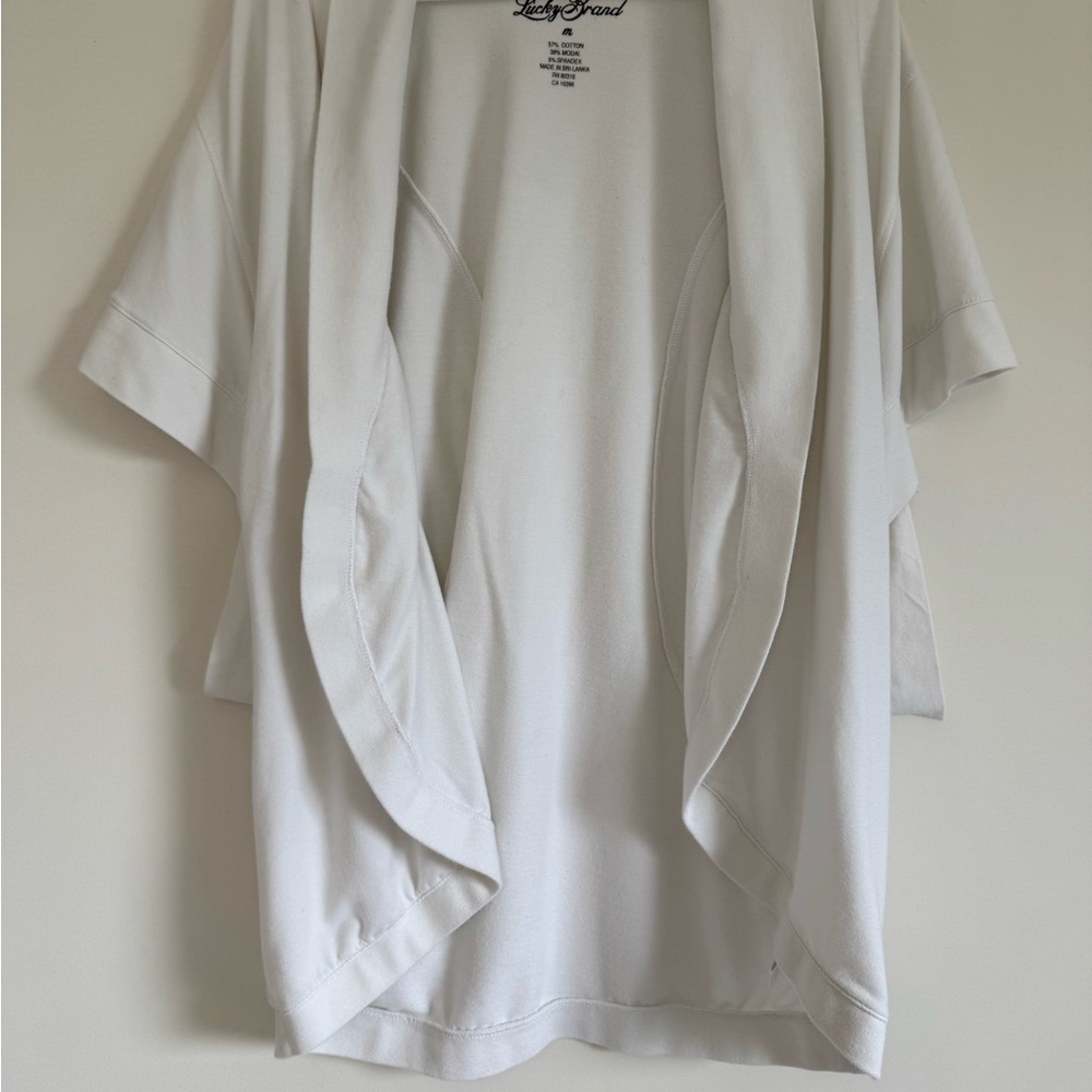 Lucky Brand Soft White Open Cardigan - Picture 5 of 14